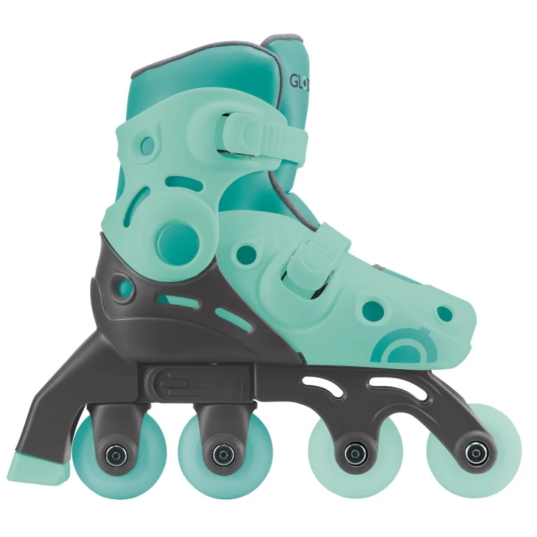 Mokomieji riedučiai Globber Learning Skates 2in1, S/M 30-33, 5+ m., mėtiniai