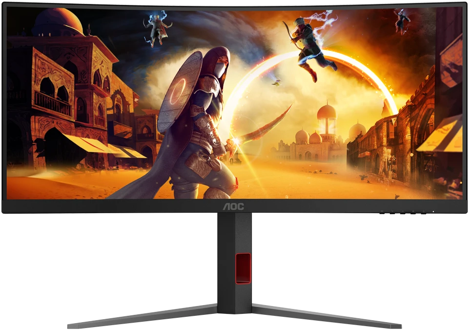 Žaidimų monitorius AOC CU34G4 / Curved / Fast VA | UWQHD | 21:9 | 180 Hz | 1 ms | 3440 x 1440 pikselių | 300 cd/m²