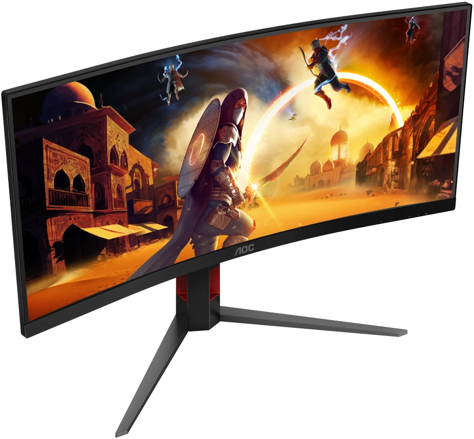 Žaidimų monitorius AOC CU34G4 / Curved / Fast VA | UWQHD | 21:9 | 180 Hz | 1 ms | 3440 x 1440 pikselių | 300 cd/m²