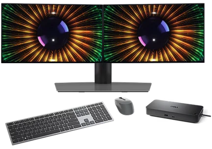 Monitorius Dell UltraSharp U2424H, 23.8" Full HD (1920x1080) IPS, 120 Hz, 5 ms, USB-C šakotuvas