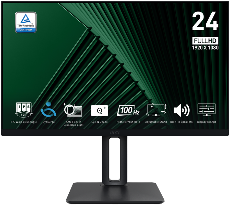 Monitorius MSI PRO MP245PG - 24" | IPS | Full HD | 1 ms | 100 Hz