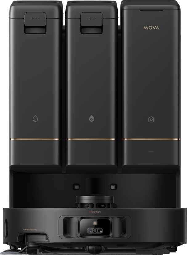 Dulkių siurblys - robotas Mova Z50 Ultra, Juodas