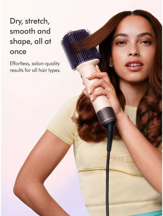 DYSON AIRSMOOTH plaukų formavimo šepetys, ceramic pink/rose gold
