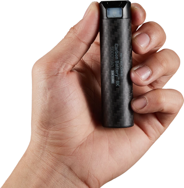 Nitecore Carbon Battery 6K Išorinė baterija, 6000 mAh, 10 W, USB-C, IP68