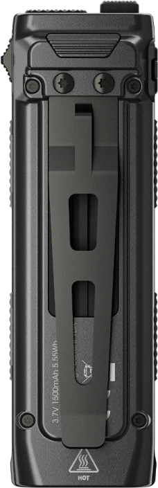 Nitecore EDC23 Žibintuvėlis, 2500 lm, iki 280 m, OLED ekranas, 1500 mAh, USB-C, IP54