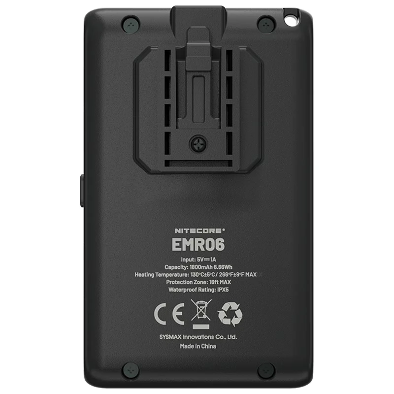 Nitecore EMR06 Elektroninis uodus atbaidantis įrenginys, 1800 mAh, USB-C, IPX5
