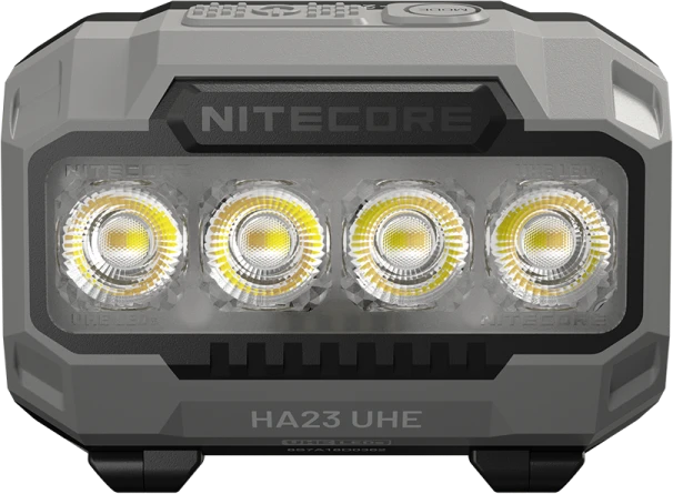 Nitecore HA23 UHE Prožektorius ant galvos, 600 lm, 132 m, 3 spalvų temperatūros, 3 × AAA, IP68