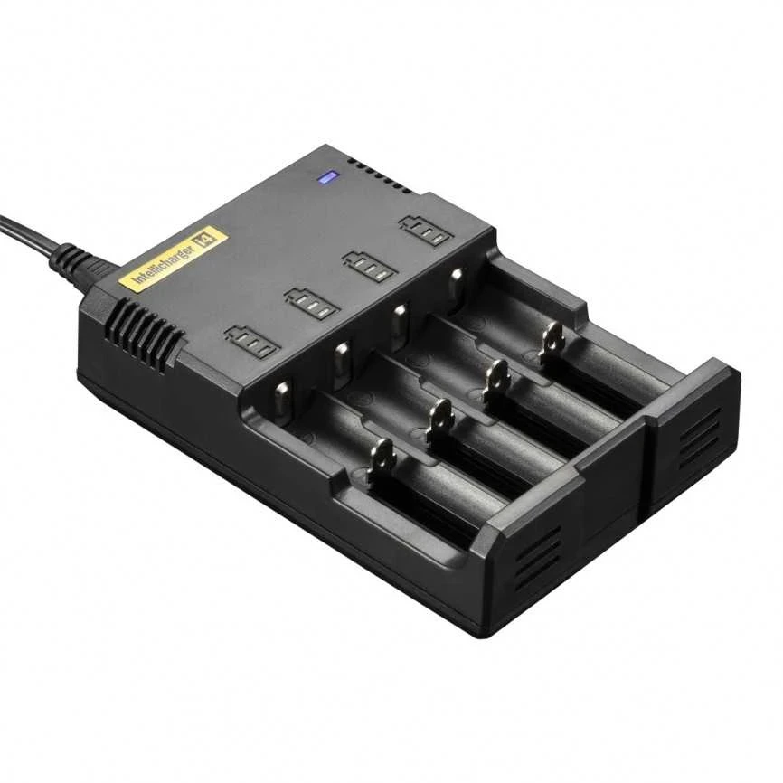 Nitecore NEW i4 išmanusis keturių lizdų baterijų įkroviklis, 1500 mA