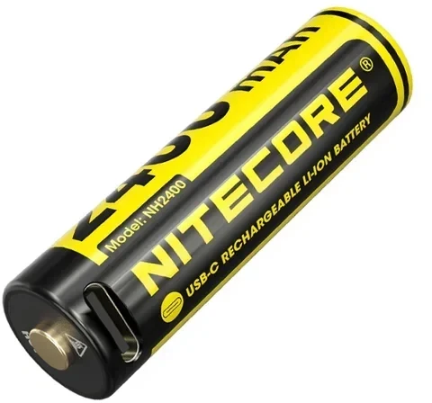Nitecore NH2400 2400mAh USB-C įkraunamos AA baterijos, 2 vnt.