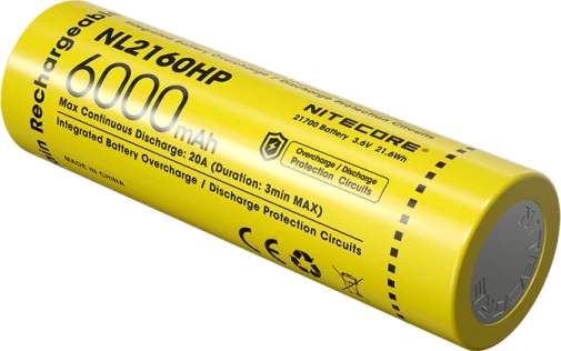 Nitecore NL2160HP 21700 Li-Ion įkraunama baterija, 6000 mAh, 20 A