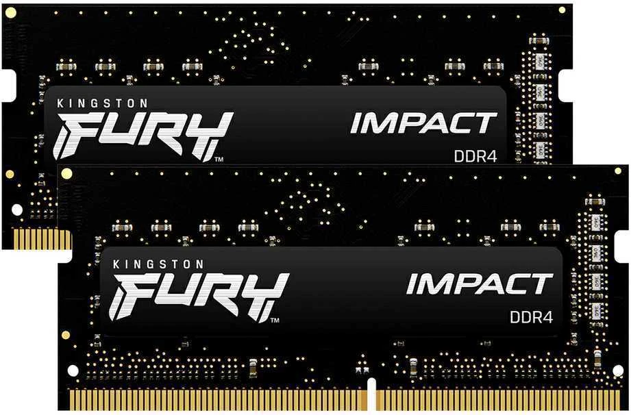 Operatyvioji atmintis (RAM) Kingston Fury Impact, 32GB (16GB 2G x 64-Bit x 2 vnt.) | KF432S20IBK2/32