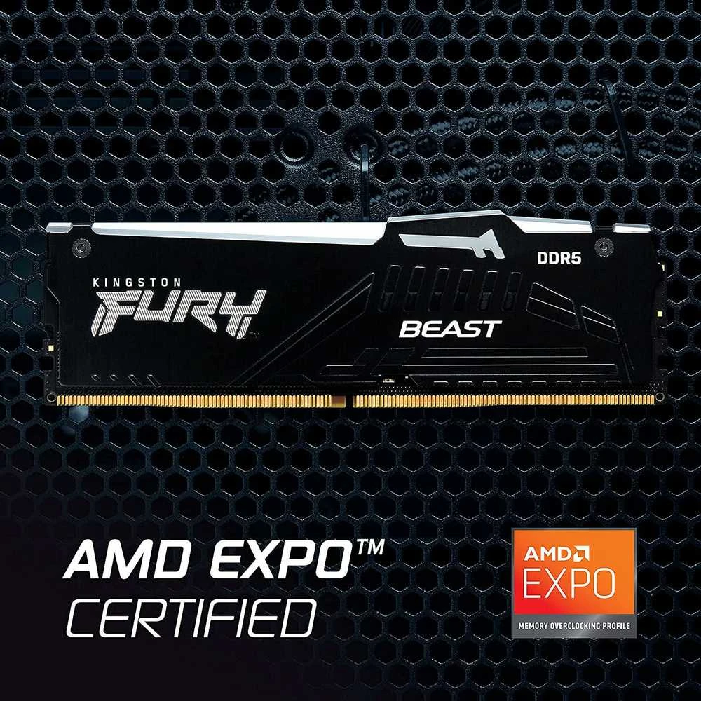 Operatyvioji atmintis (RAM) Kingston Fury Beast RGB, 16GB 2G x 64-Bit | KF556C36BBEA-16