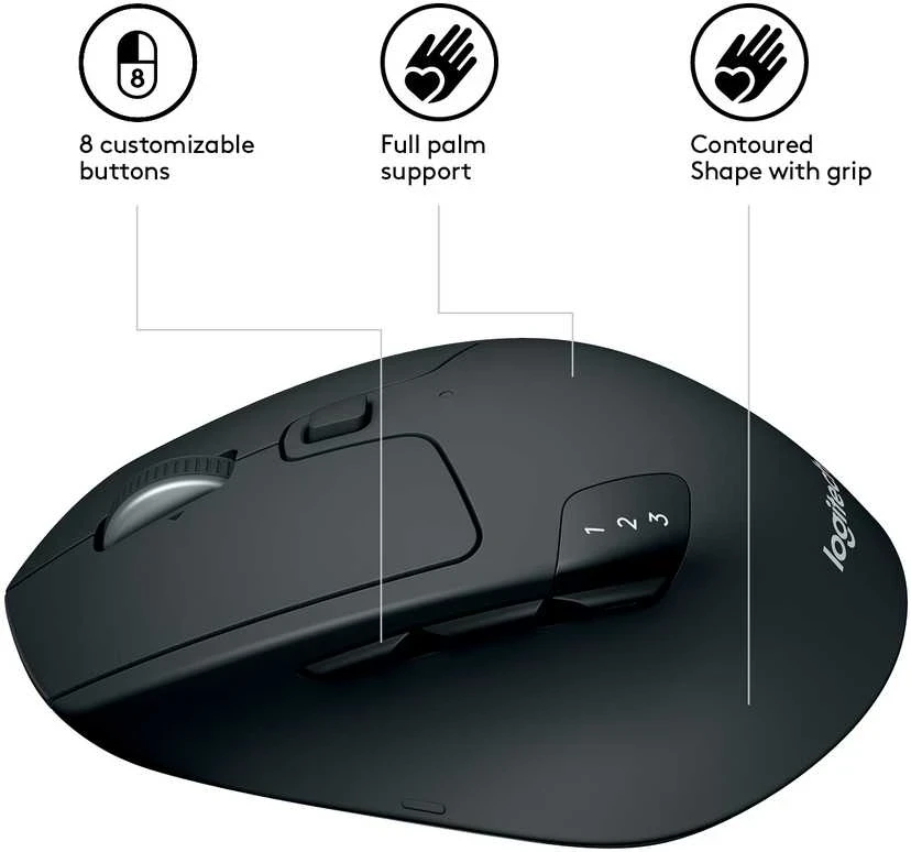 Optinė belaidė pelė Logitech M720 Triathlon