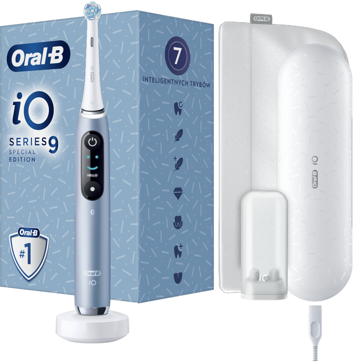 Oral-B iO Series 9 Special Edition Elektrinis dantų šepetėlis, mėlynos spalvos