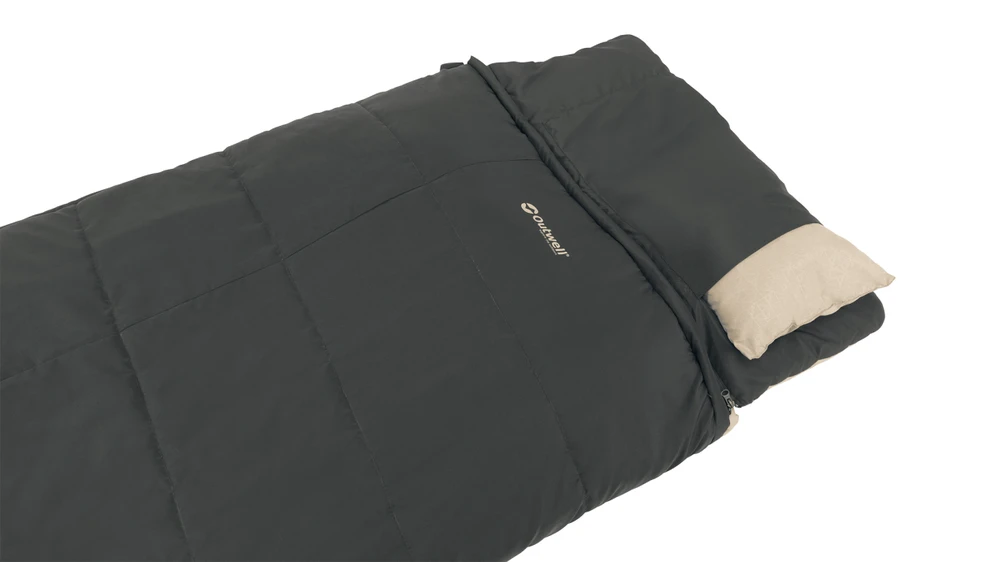 Outwell stačiakampis miegmaišis Contour Prime, 220x85cm, tamsiai pilkas