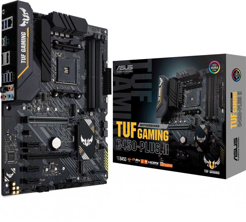 Pagrindinė plokštė ASUS TUF GAMING B450 PLUS II, AM4, ATX, DDR4