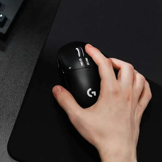 Belaidė žaidimų pelė Logitech Superstrike X3, Juoda