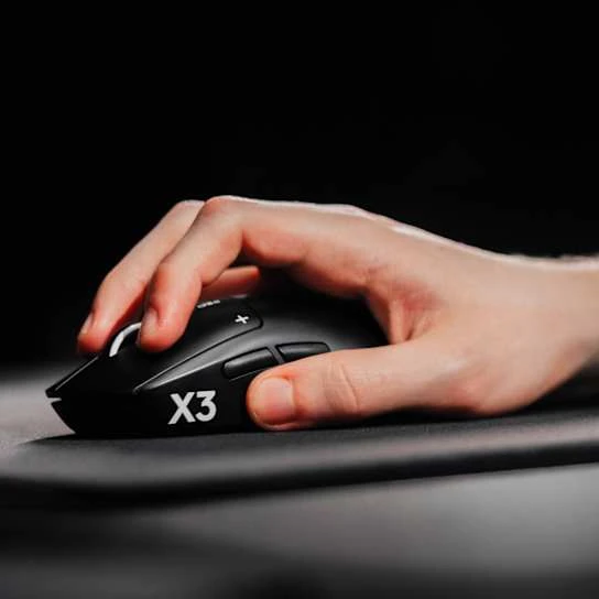Belaidė žaidimų pelė Logitech Superstrike X3, Juoda