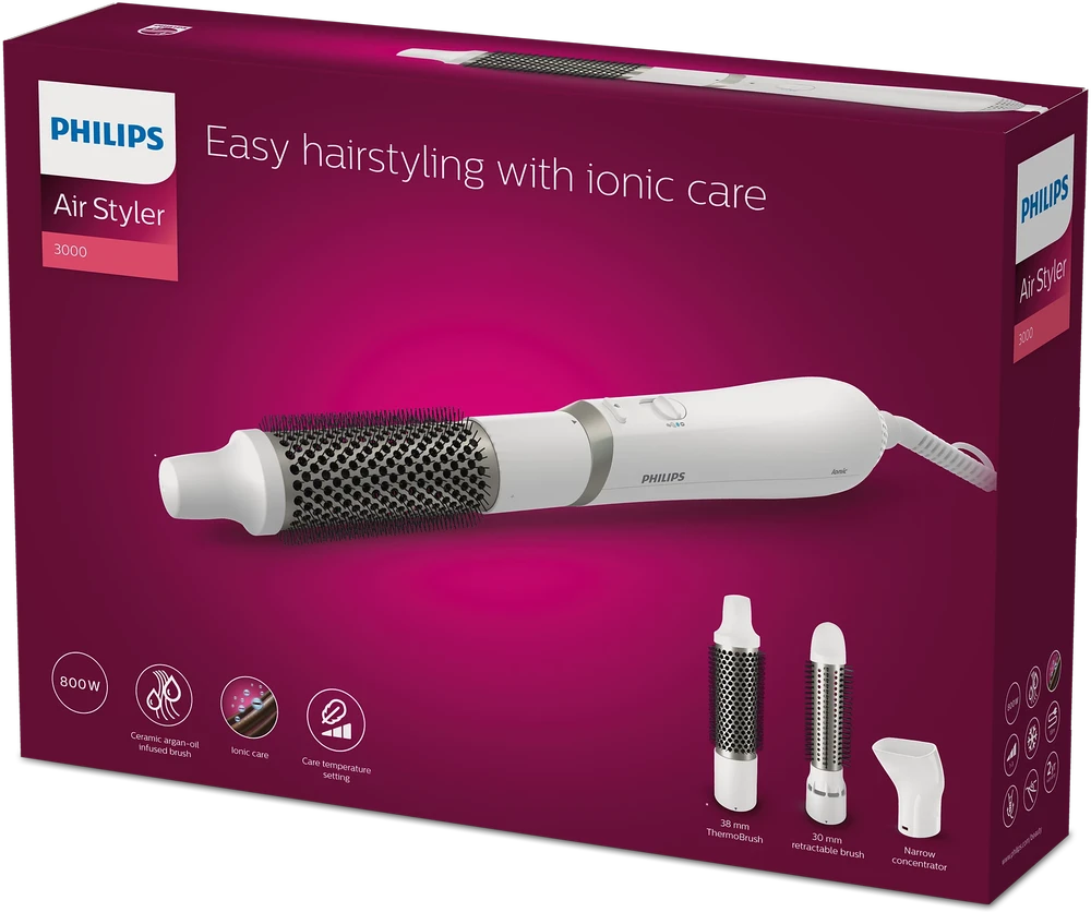 Philips 3000 Series „Air Styler“ - plaukų formavimo šukos BHA303/00