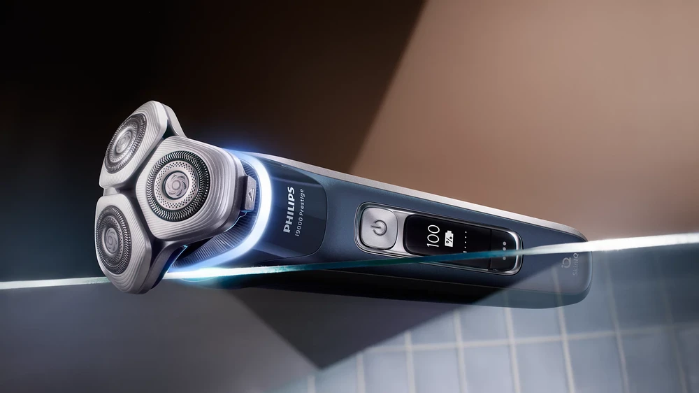 Philips i9000 Prestige Barzdaskutė drėgnam ir sausam skutimui su „SkinIQ“ | XP9201/33