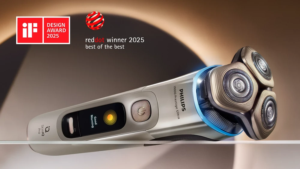 Philips i9000 Prestige Ultra Barzdaskutė drėgnam ir sausam skutimui su „SkinIQ Pro“ | XP9403/31