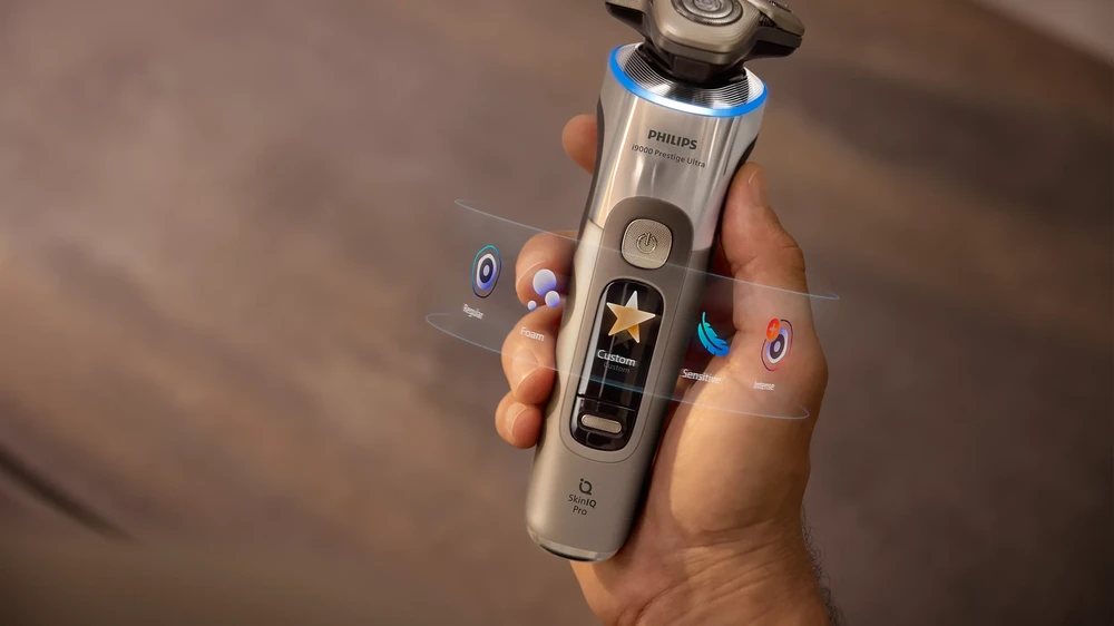 Philips i9000 Prestige Ultra Barzdaskutė drėgnam ir sausam skutimui su „SkinIQ Pro“ | XP9403/31