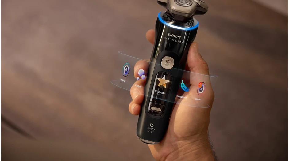 Philips i9000 Prestige UltraDrėgno ir sauso skutimo skustuvas su „SkinIQ Pro“ (XP9400/31)