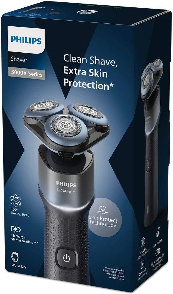 Philips Shaver 5000X series Drėgnojo ir sausojo skutimo elektrinė barzdaskutė | X5006/00