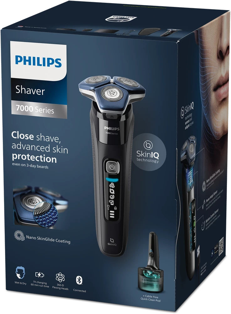 Philips Shaver series 7000 Drėgnojo ir sausojo skutimo elektrinė barzdaskutė S7886/58