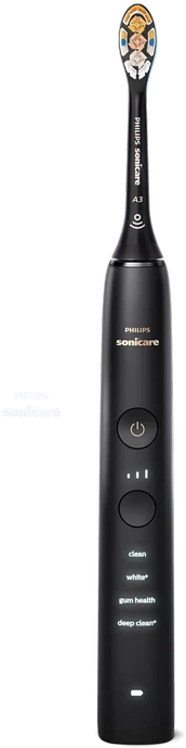 Philips Sonicare 9000 juodas šepetėlis su apšviestais režimais