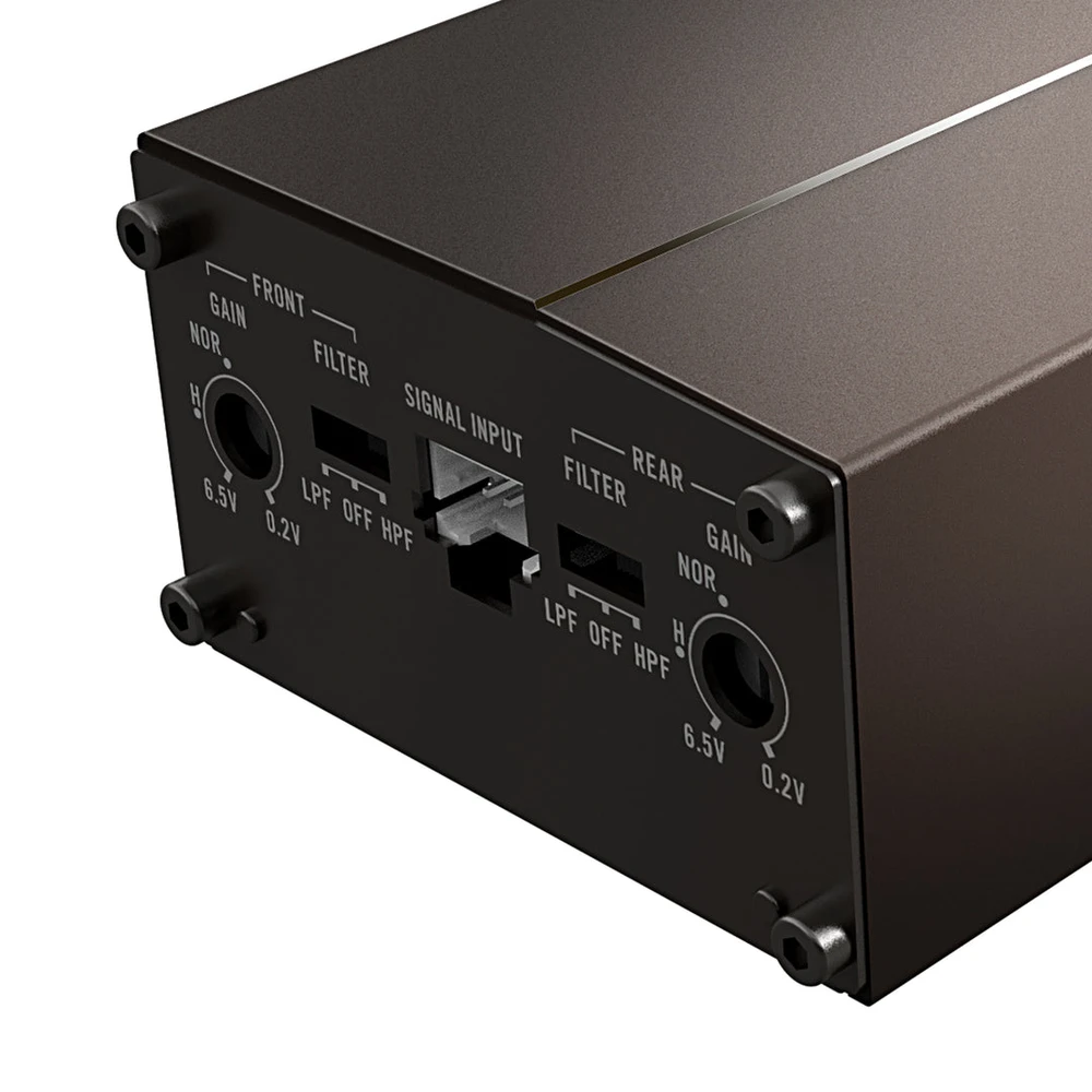 Pioneer GM-DX104 stiprintuvo nustatymų panelė