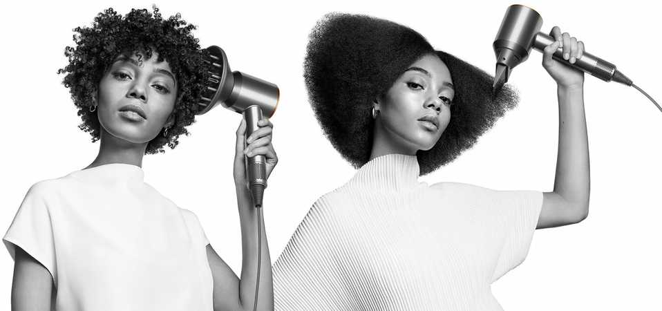 Plaukų džiovintuvas Dyson Supersonic HD07 Curly + Coily, Mėlynos ir vario spalvos