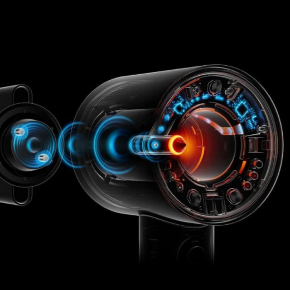 Plaukų džiovintuvas „Dyson Supersonic Nural™“ – „Curly+Coily“ (Amber silk/ Pink champagne spalvos)