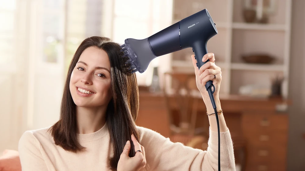 Plaukų džiovintuvas Philips 5000 serija ‎BHD510/00, Mėlynos spalvos