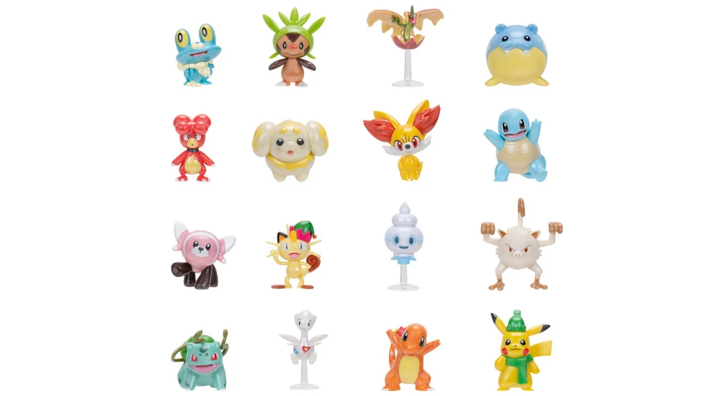 Advento kalendorius „Pokémon“, su 16 figūrėlių ir 8 priedais
