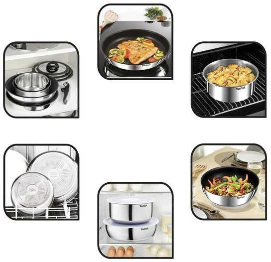 Puodų ir keptuvių rinkinys Tefal Ingenio Emotion, 20 dalių (L897SJ04)