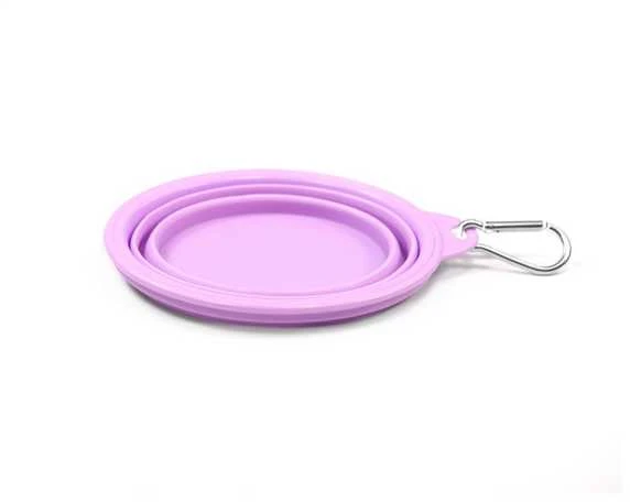 Record silikoninis kelioninis dubenėlis, sulankstomas Ø 18 cm - talpa 1 l, spalva: Lilac