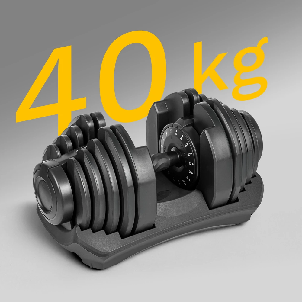 Reguliuojamo svorio ketaus hantelis Rebel Active RBA-2304, 40 kg