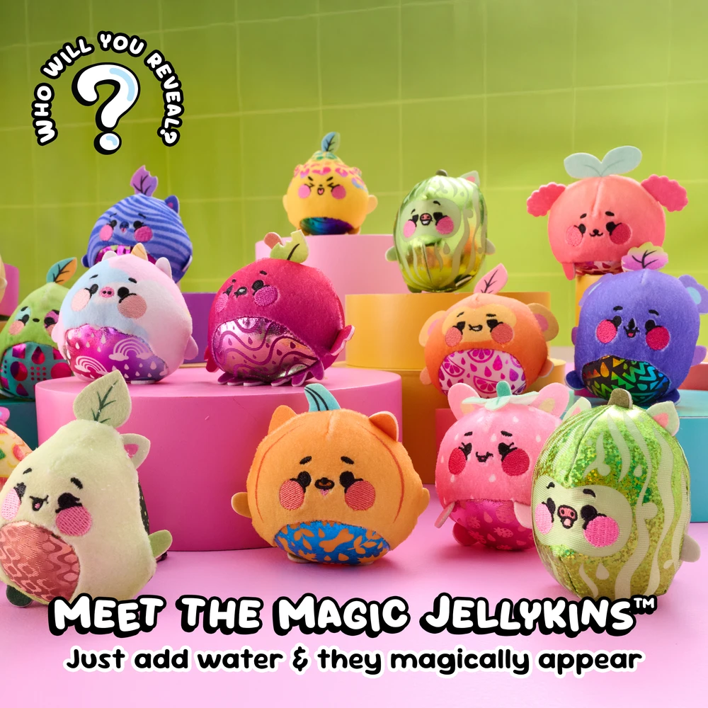 Rinkinys-siurprizas „Magic Jellykins Surprise Plush Jar“, 2 vnt.