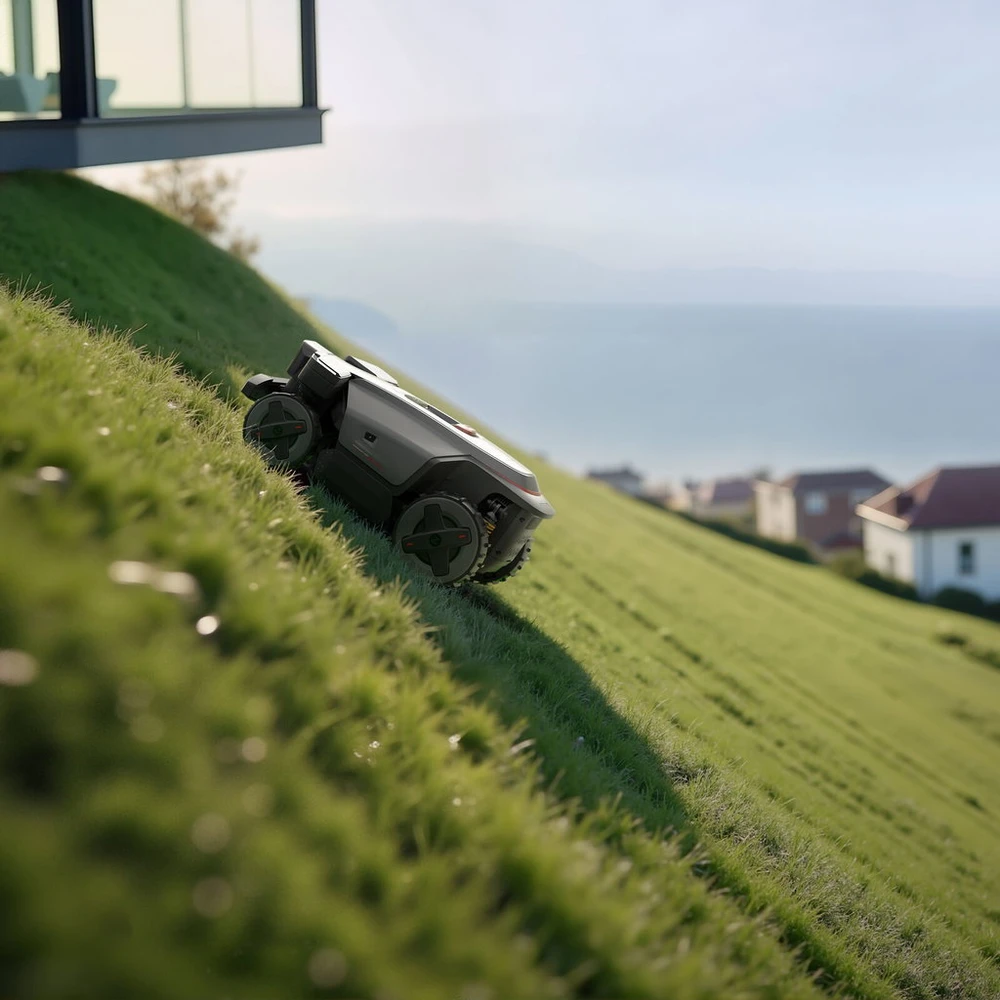 Belaidis vejos pjovimo robotas Roborock RockMow Z130 | AWD, 3000m², RTK + VSLA