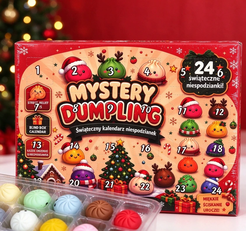 Squishy figūrėlių advento kalendorius "Mystery Dumpling"