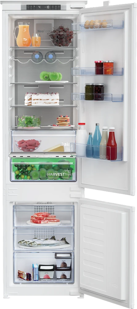 Įmontuojamas šaldytuvas Beko BCNA306E4ZSN 193cm NoFrost