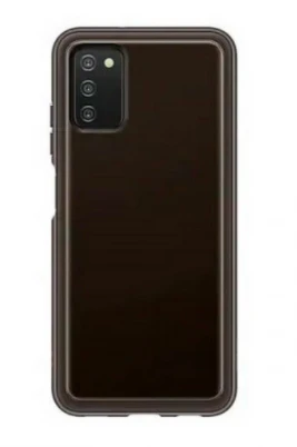 Apsauginis dėkliukas Samsung Galaxy A03s Soft Clear Cover, Juodas