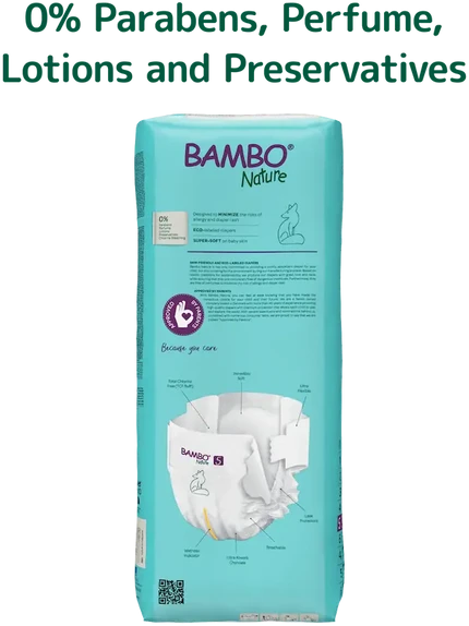 Sauskelnės Abena Bambo Nature, 5 dydžio, 12-18 kg, 44 vnt.