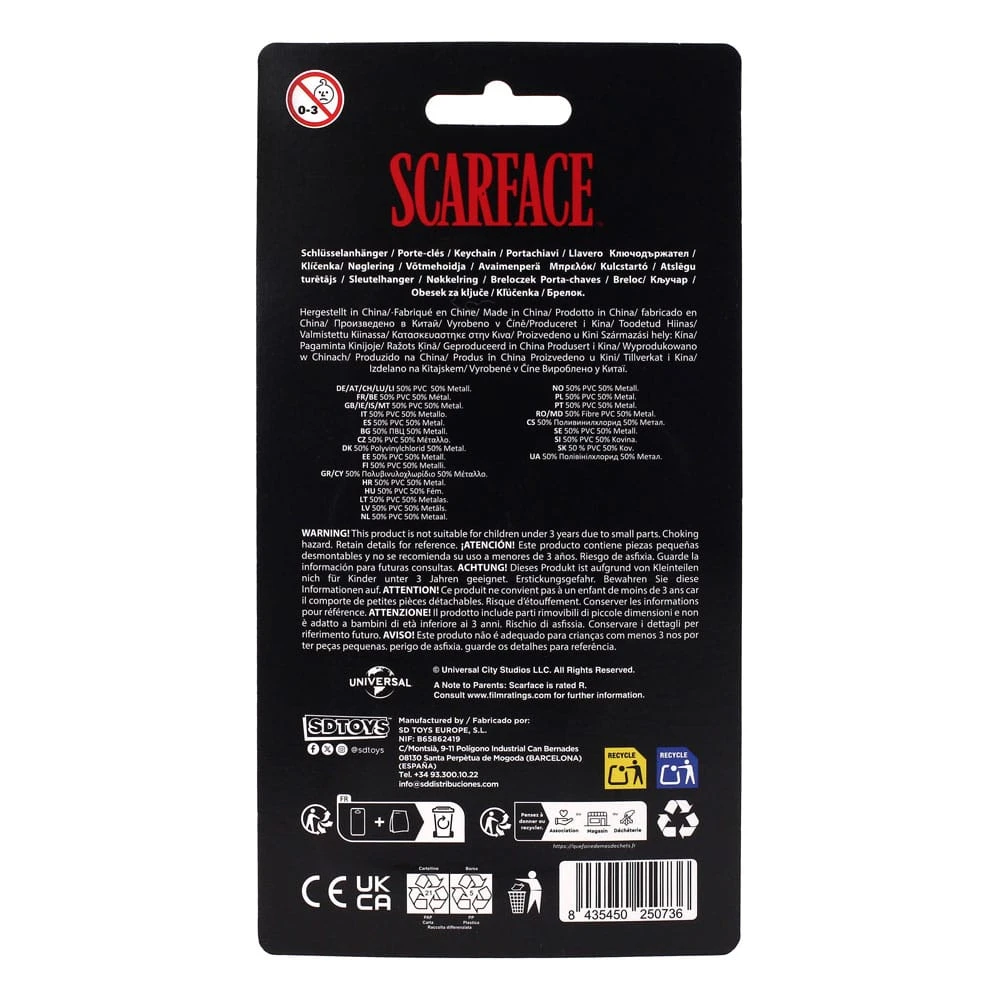 Raktų pakabukas SD Toys Scarface The World is Yours 3D
