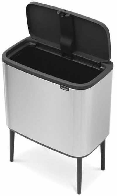 Šiukšlių dėžė Brabantia Bo Touch, 36 l, plieno spalvos