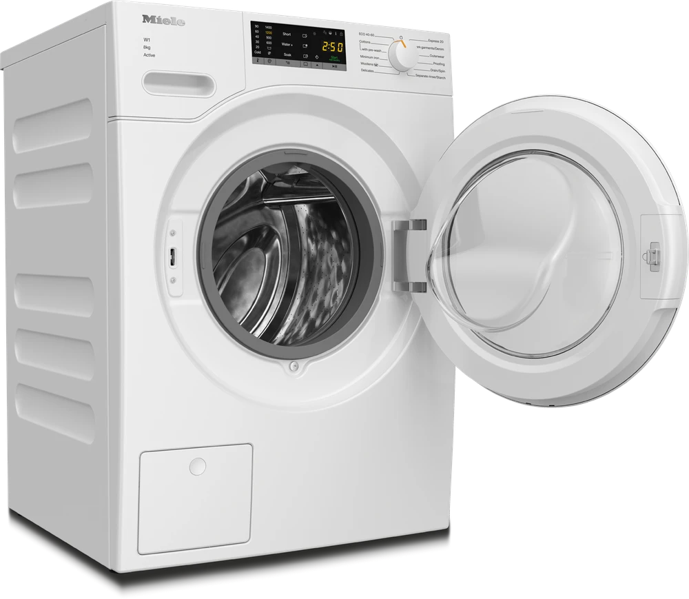 Skalbimo mašina Miele W1 WWA120 WCS Active, 8 kg, 1400 aps./min., balta