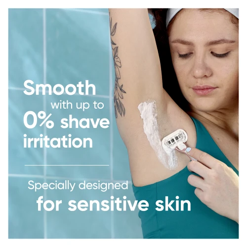 Skustuvas moterims Gillette Venus Deluxe Smooth Sensitive Rosegold + 9 skutimosi galvutės