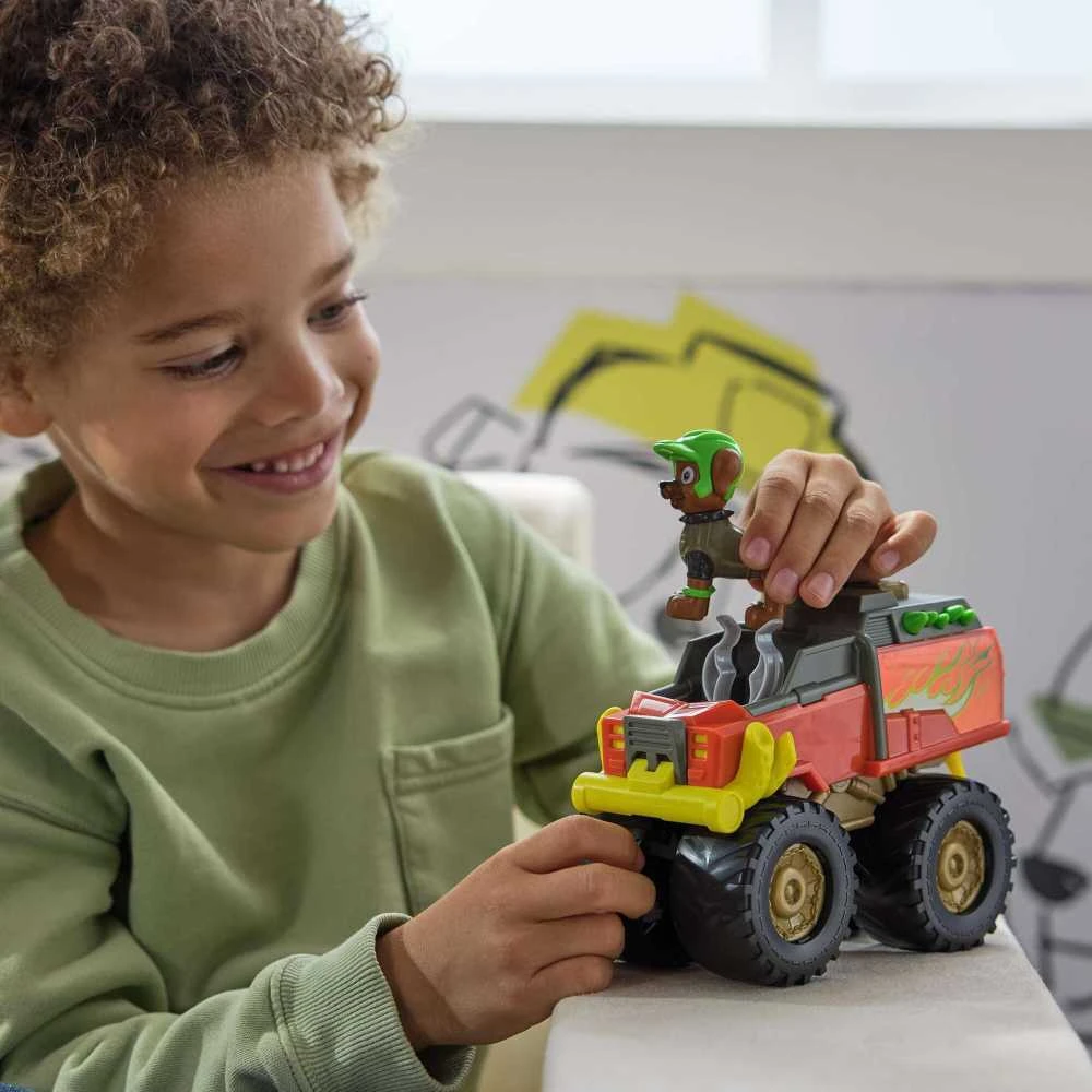 Spin Master „Paw Patrol“ „Rescue Wheels“ sunkvežimis su figūrėle aprašymas - Prekės nuotrauka