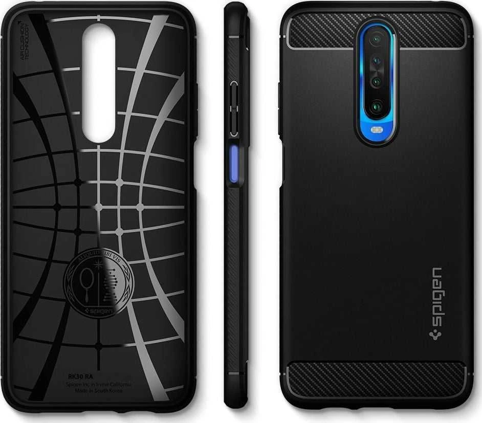 Spingen Rugged Armor telefono dėklas skirtas Poco X2, Xiaomi Redmi K30, juodas